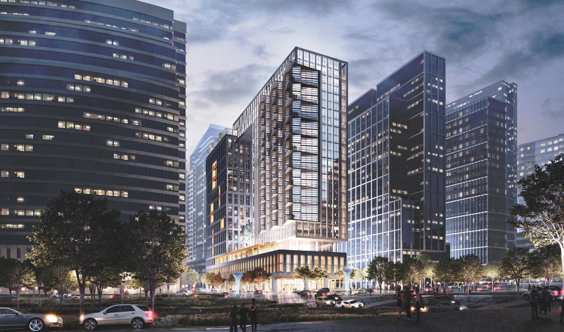 The essence of exceptional living a group of tall buildings
